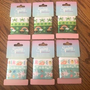 St. Patricks Day & Easter Themed Ribbon Unicorn Shamrocks Rainbow Bunny Flowers